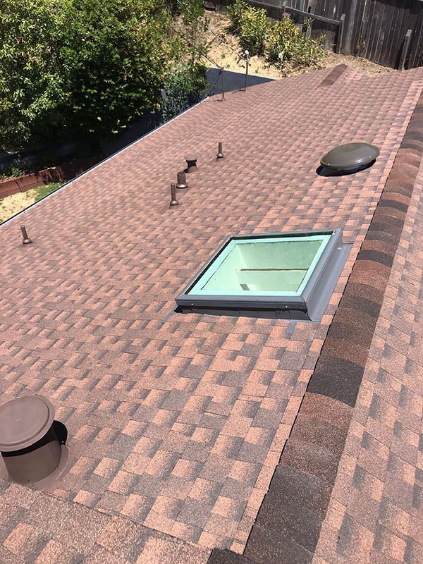 Top View Of A Roof Rhinos Roofing Company Worked On